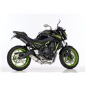 Hurric uitlaatsysteem Supersport | Kawasaki Z650(RS)/Ninja 650 | zilver