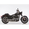 Falcon Uitlatensysteem Double Groove (met kat.) | Harley Davidson Softail | zilver