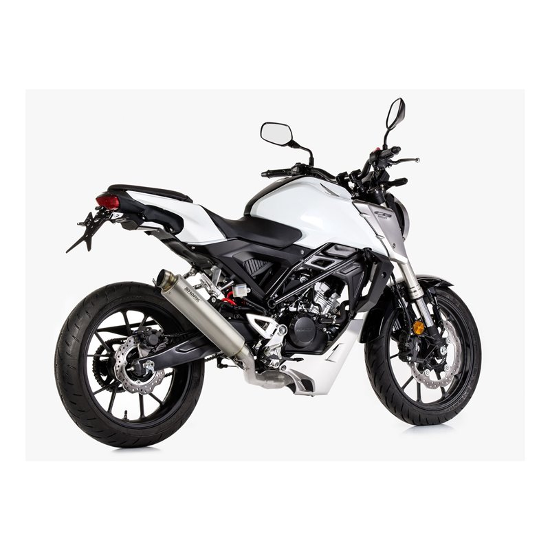 Shark Uitlaatsysteem SRC-4 | Honda CB125R | titanium