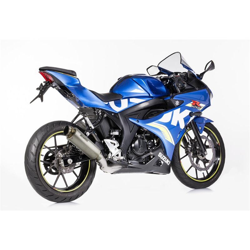 Shark Uitlaatsysteem SRC-4 | Suzuki GSX-R125/GSX-S125 | titanium