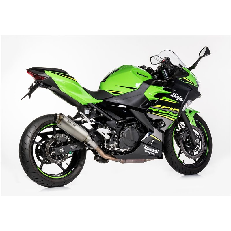 Shark Uitlaat SRC-4 | Kawasaki Ninja 400/Z400 | titanium