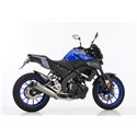 Shark Uitlaatsysteem SRC-4 | Yamaha MT125/YZF-R125/XSR125 | titanium