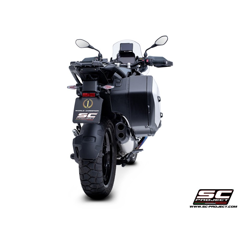 SC-Project Exhaust Adventure-R SideCase Compatible | BMW R1300GS | titanium