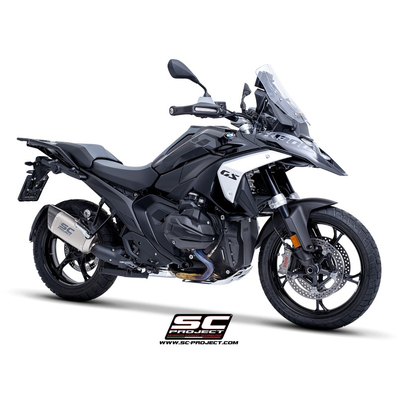 SC-Project Exhaust Adventure-R SideCase Compatible | BMW R1300GS | titanium