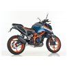 Shark uitlaat DSX-10 | Husqvarna Svart/Vitlipen 401 | KTM Duke 390 | zwart