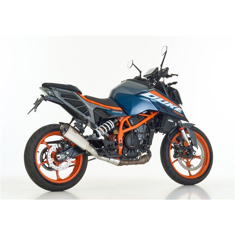 Shark Silencer DSX-7 | Husqvarna Svart/Vitlipen 401 | KTM Duke 390 | silver