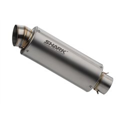 Shark Silencer SRC-4 | Husqvarna Svart/Vitlipen 401 | KTM Duke 390 | silver