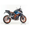 Shark Silencer SRC-4 | Husqvarna Svart/Vitlipen 401 | KTM Duke 390 | silver