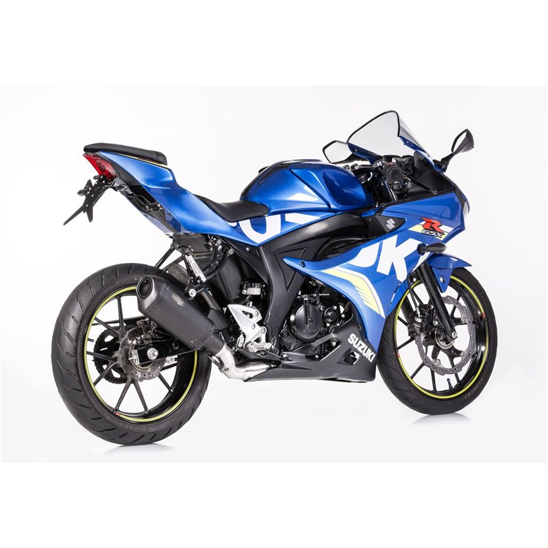 Shark Uitlaatsysteem DSX-10 | Suzuki GSX-R125/GSX-S125 | zwart