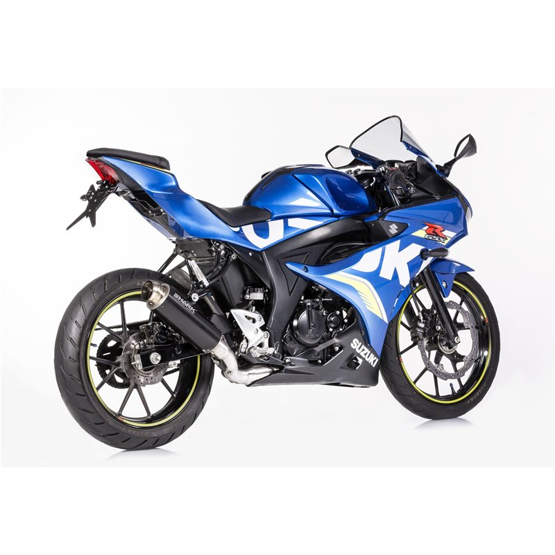 Shark Uitlaatsysteem SRC-4 | Suzuki GSX-R125/GSX-S125 | zwart