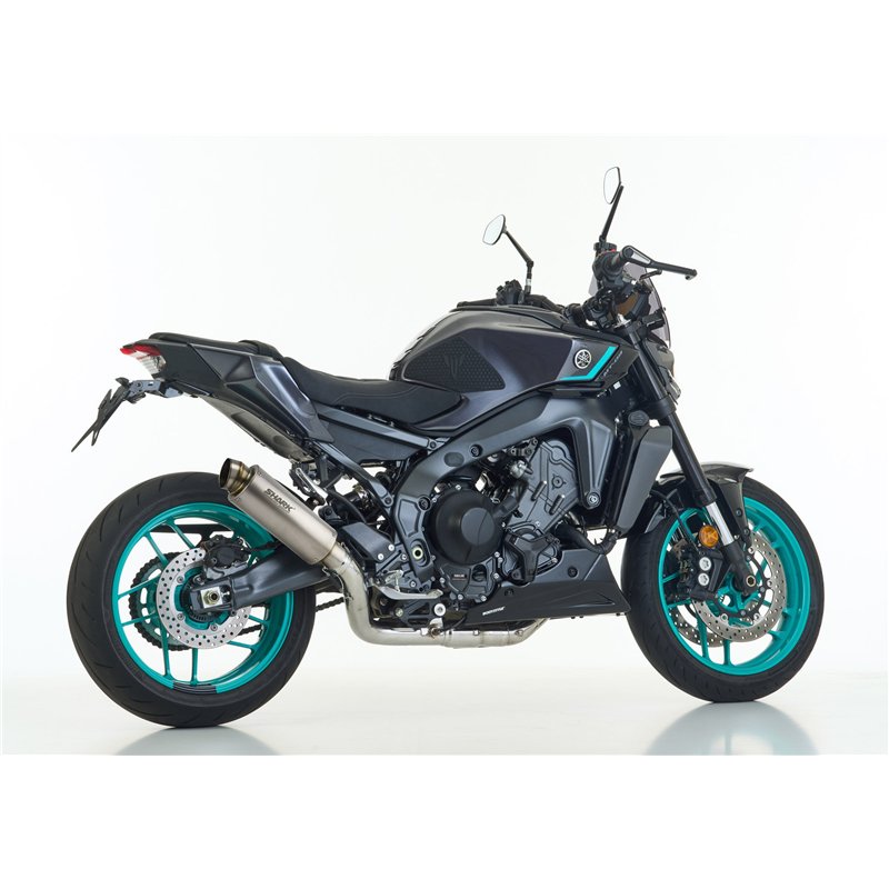 Shark Uitlaatsysteem SCR-4 | Yamaha MT09 | zilver