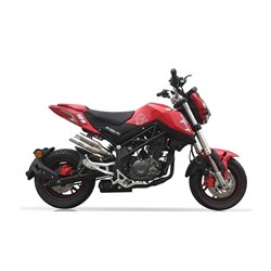 IXIL Uitlaat Dual Hyperlow L2X | Zilver | Benelli TNT125