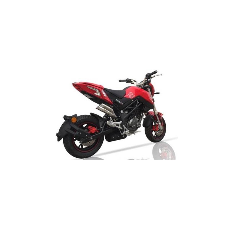 IXIL Uitlaat Dual Hyperlow L2X | Zilver | Benelli TNT125
