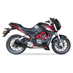 IXIL Uitlaat Dual Hyperlow XL L3XB | Zwart | Benelli TNT250/ BN251