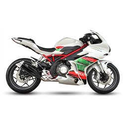 IXIL Uitlaat Dual Hyperlow XL L3XB | Zwart | Benelli BJ300GS-C