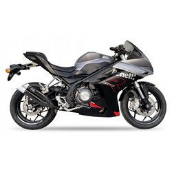 IXIL Uitlaat Dual Hyperlow XL L3XB | Zwart | Benelli 302 Tornado R