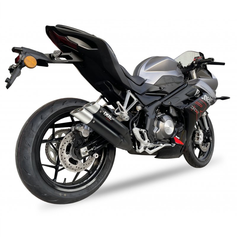 IXIL Uitlaat Dual Hyperlow XL L3XB | Zwart | Benelli 302 Tornado R