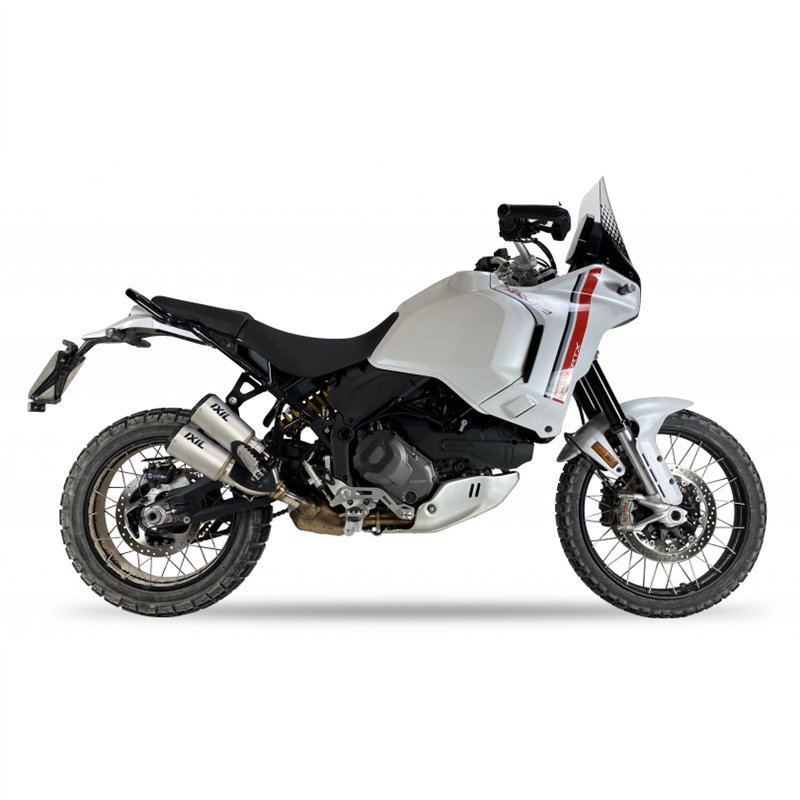 IXIL Uitlaat Dual Race Xtrem 2RB | Zilver | Ducati 937 DesertX/Rally