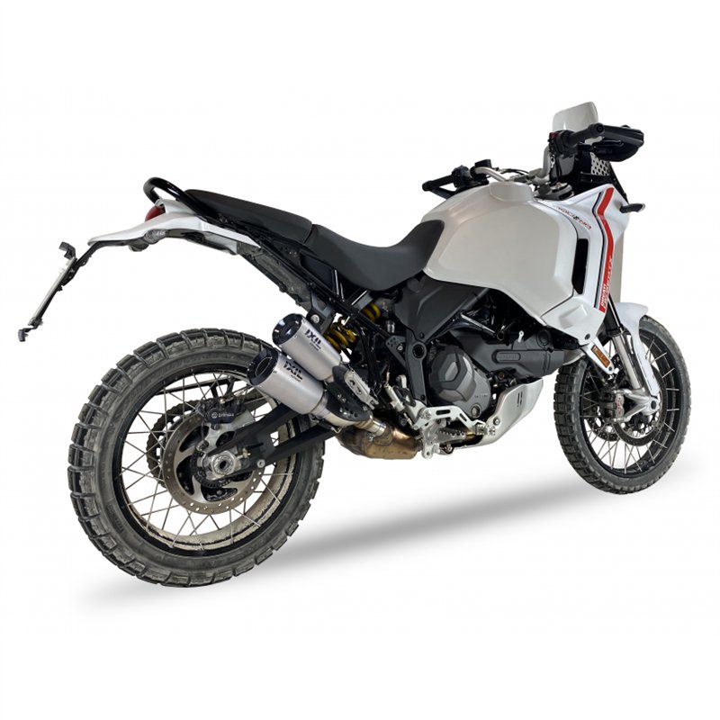 IXIL Uitlaat Dual Race Xtrem 2RB | Zilver | Ducati 937 DesertX/Rally
