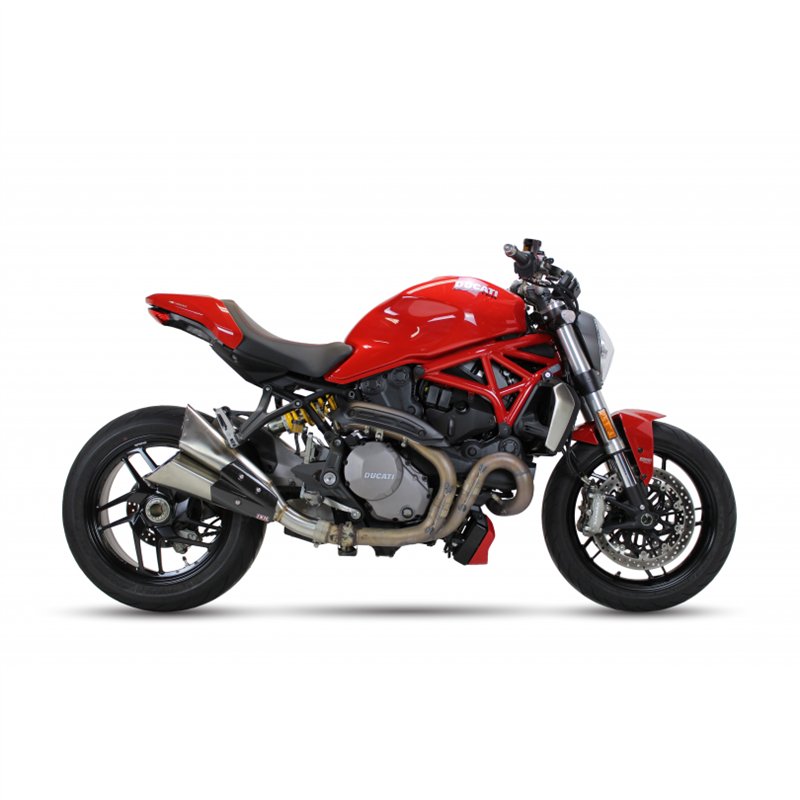 IXIL Uitlaat Double Slashed Cone Xtrem X55SPB | Zwart | Ducati 1200 Monster