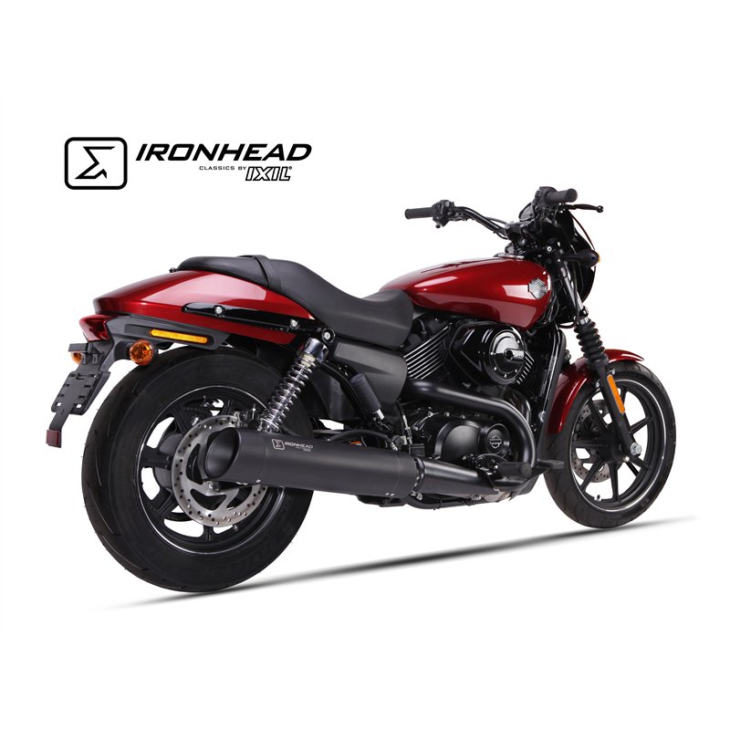 IXIL Uitlaat Ironhead Round HC2-2B | Zwart | Harley Davidson 750 Street