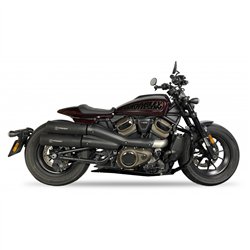 IXIL Uitlaat Ironhead Round HC2-2B | Zwart | Harley Davidson 1250 Sportster S