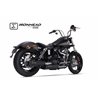 IXIL Uitlaat (onderste) Ironhead Round HC1-3B | Zwart | Harley Davidson Dyna Street Bob