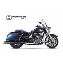 IXIL Uitlaat links Ironhead Round HC2-1B | Zwart | Harley Davidson Touring Road King