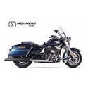 IXIL Uitlaat rechts Ironhead Round HC2-1B | Zwart | Harley Davidson Touring Road King