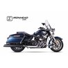 IXIL Uitlaat rechts Ironhead Round HC2-1B | Zwart | Harley Davidson Touring Road King