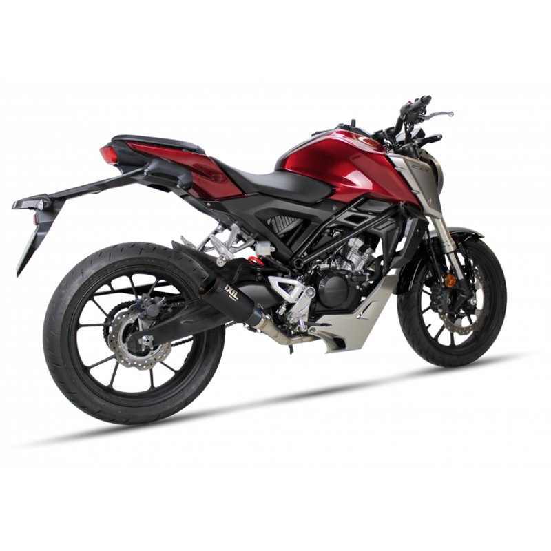 IXIL RB stainless steel black complete system Honda CB 125 R, 18-20