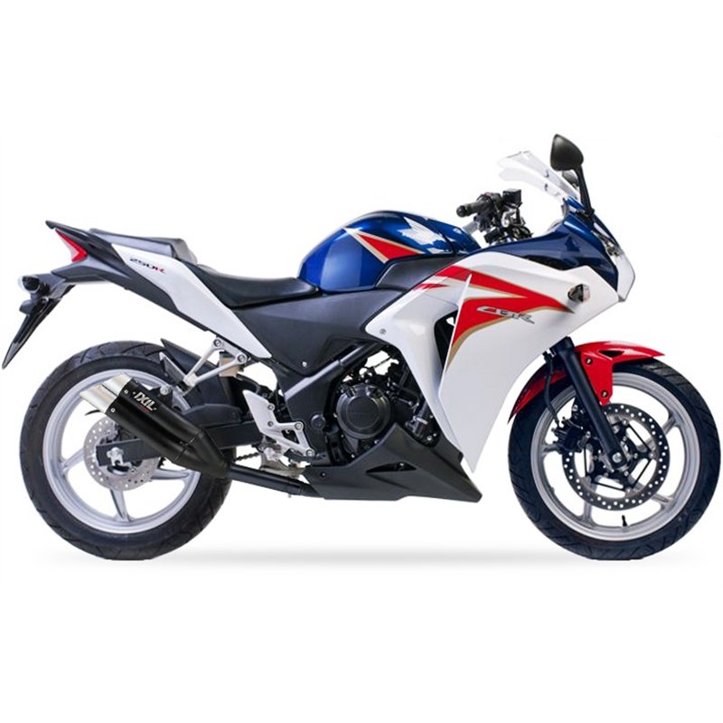 IXIL Uitlaat Dual Hyperlow XL L3XB | Zwart | Honda CBR250R