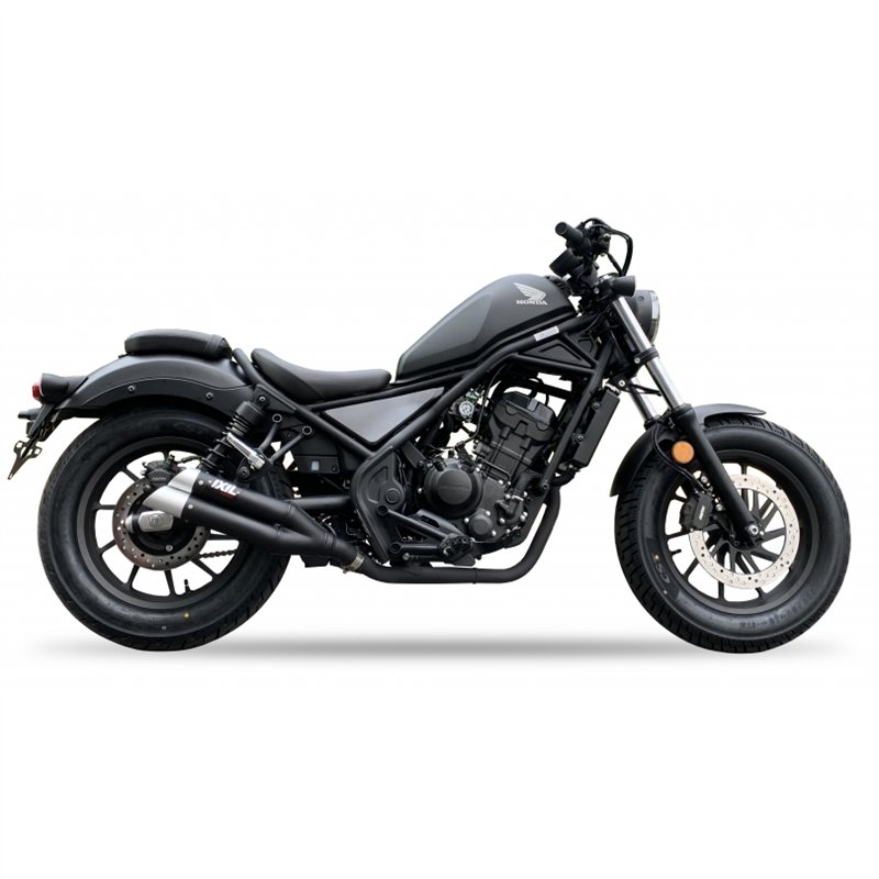 IXIL Uitlaat Dual Hyperlow XL L3XB | Zwart | Honda CMX300 Rebel