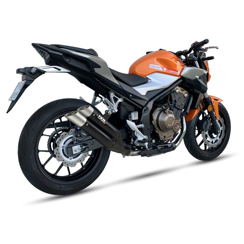 IXIL Uitlaat Dual Hyperlow XL L3XB | Zwart | Honda CB500F