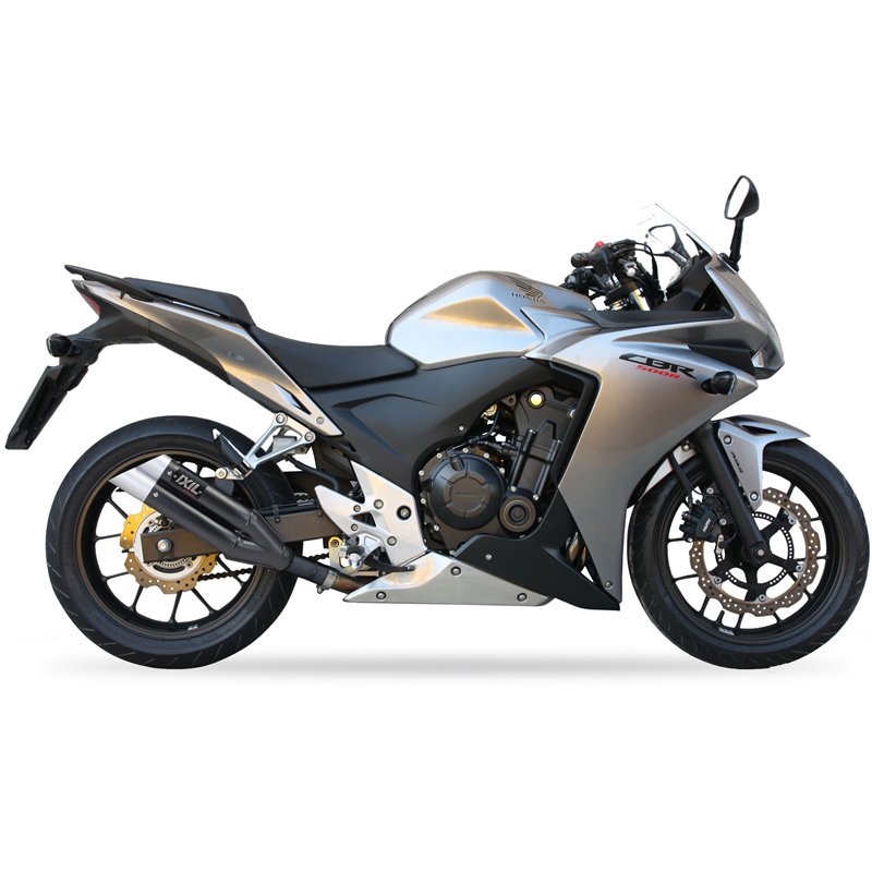 IXIL Uitlaat Dual Hyperlow XL L3XB | Zwart | Honda CBR500R