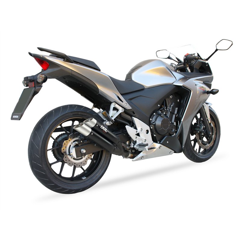 IXIL Uitlaat Dual Hyperlow XL L3XB | Zwart | Honda CBR500R