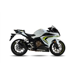 IXIL Uitlaat Dual Hyperlow XL L3XB | Zwart | Honda CBR500R