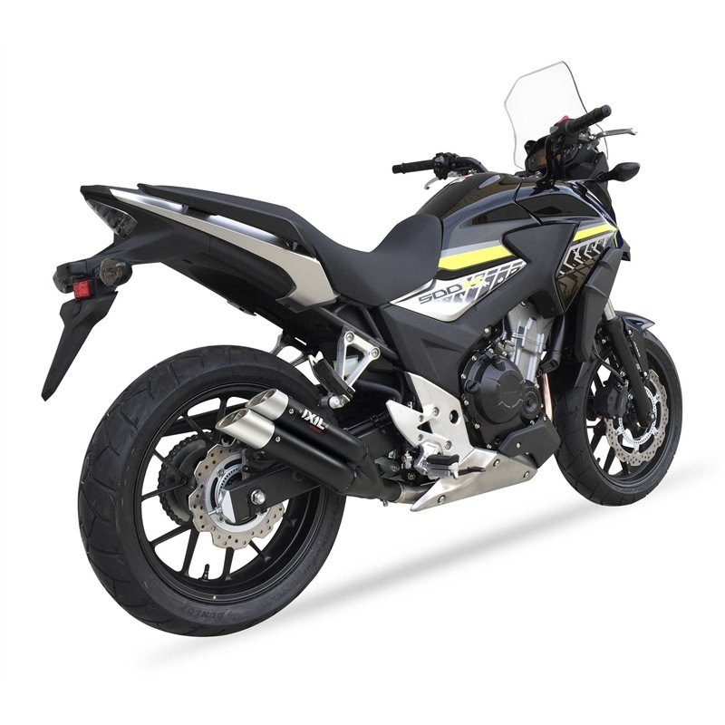 IXIL Uitlaat Dual Hyperlow XL L3XB | Zwart | Honda CB500X