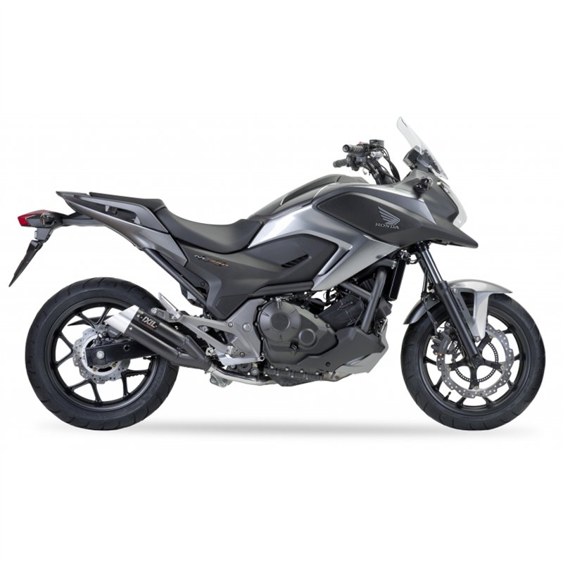 IXIL Uitlaat Dual Hyperlow XL L3XB | Zwart | Honda NC750