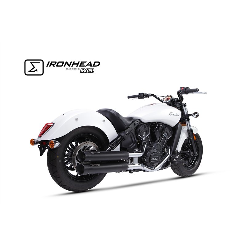 IXIL Uitlaat (bovenste) Ironhead Round HC1-2B | Zwart | Indian Scout