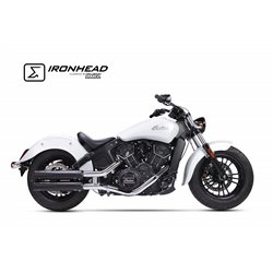 IXIL Uitlaat (onderste) Ironhead Round HC1-2B | Zwart | Indian Scout Bobber