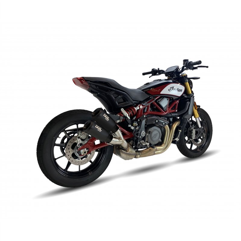 IXIL Uitlaat Dual Race Xtrem 2RB | Zwart | Indian FTR1200