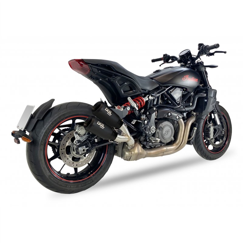IXIL Uitlaat Dual Race Xtrem 2RB | Zwart | Indian FTR1200