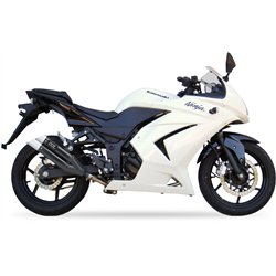 IXIL Uitlaat Dual Hyperlow XL L3XB | Zwart | Kawasaki Ninja 250R