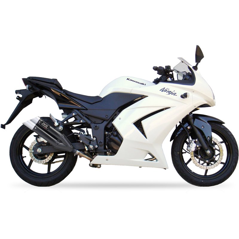 IXIL Uitlaat Dual Hyperlow XL L3XB | Zwart | Kawasaki Ninja 250R