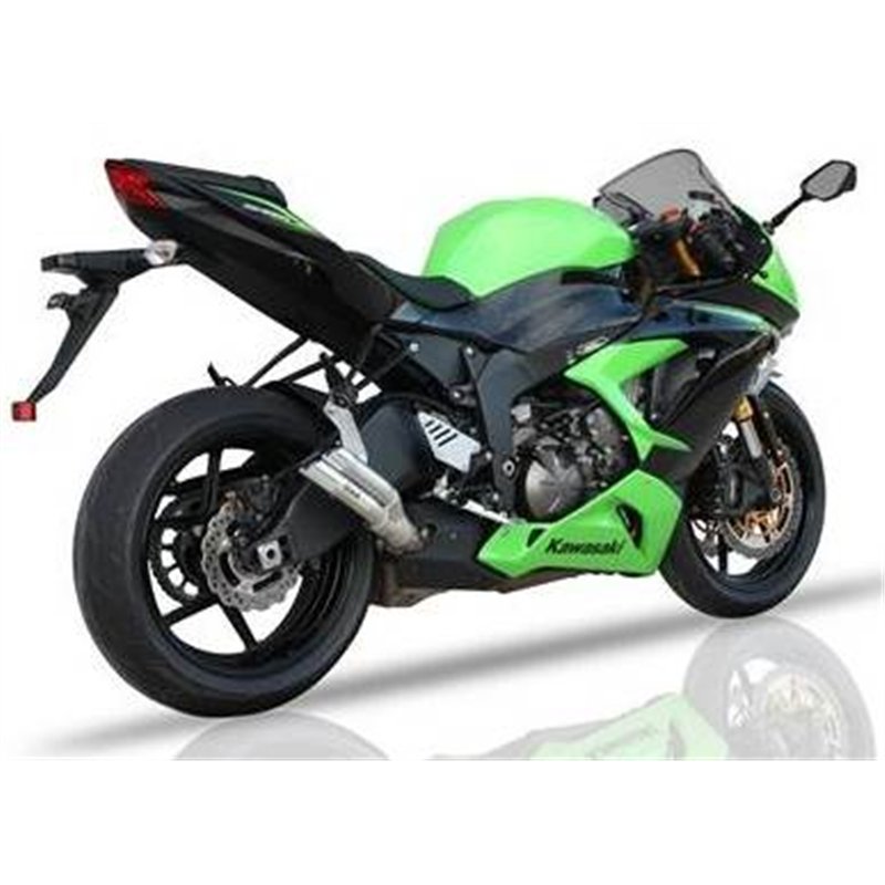 IXIL Uitlaat Dual Hyperlow L2X | Zilver | Kawasaki ZX636R