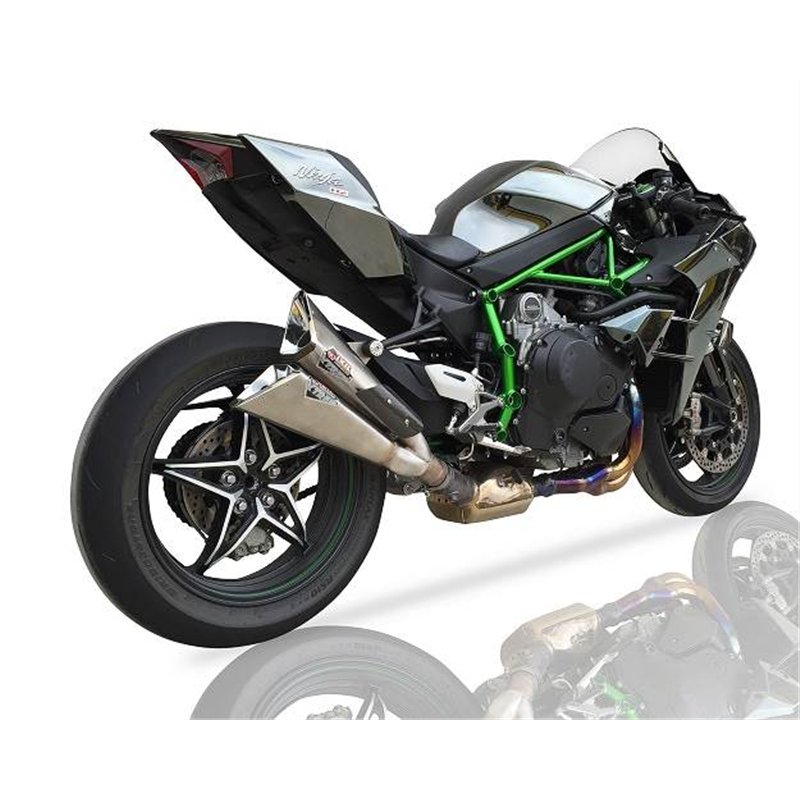 IXIL Uitlaat Double Slashed Cone Xtrem X55SP | Zilver | Kawasaki Ninja H2
