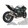 IXIL Uitlaat Double Slashed Cone Xtrem X55SP | Zilver | Kawasaki Ninja H2