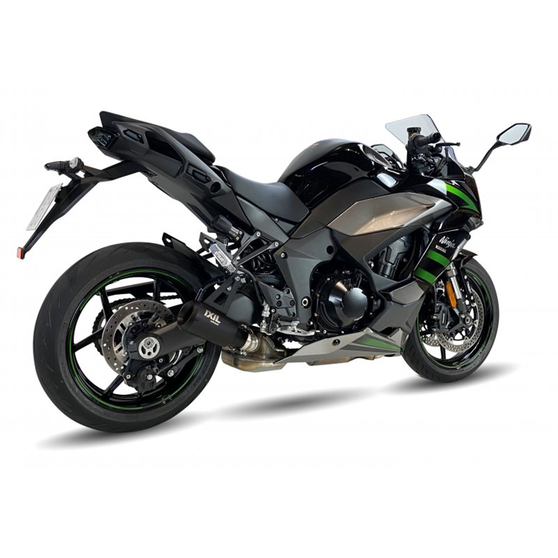 IXIL RB stainless steel black muffler Kawasaki Ninja 1000 SX, silver (Euro4+5)