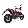 IXIL Hyperlow black XL stainless steel muffler for KTM DUKE 690 (KMT690), 12-16